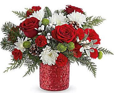 Christmas Magic with Roses Bouquet
