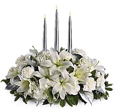 Silver Elegance Centerpiece