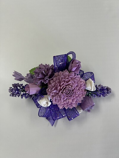 Beautiful Keepsake - Purple &amp; Lavender Wooden Flower