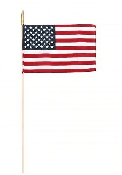 American - handheld flags